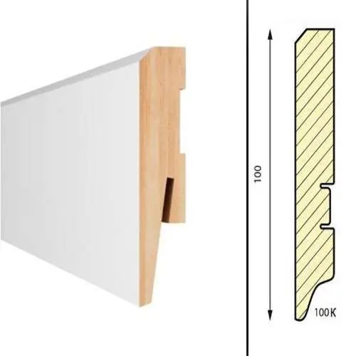 Плинтус MDF Aberhof ART 1001 16*100*2400 мм